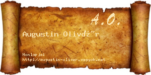 Augustin Olivér névjegykártya
